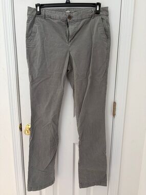 Old Navy Women's Gray Chino Boot Cut Pants